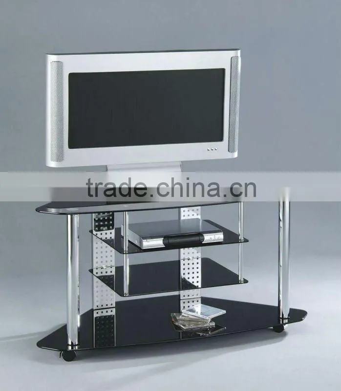 Glass corner TV stand