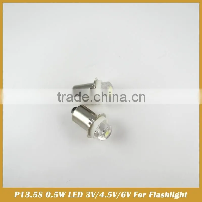 P13.5S 0.5W Dimming LED replacement bulb for Torch flashlight