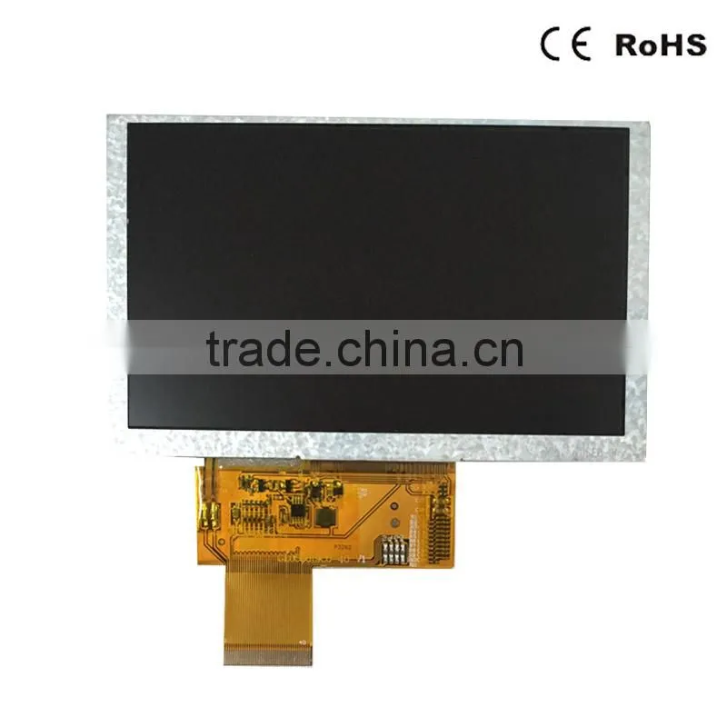 TFT type 5.0 inch 800x480 dots landscape screen RGB interface connector 40 pins tft lcd monitor