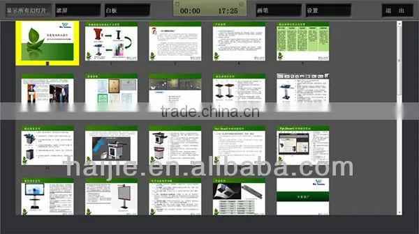 Favorites Compare Presentation software with the touch screen