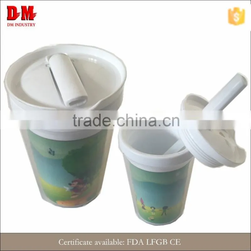 double wall 300ml economical round attractive baby cup