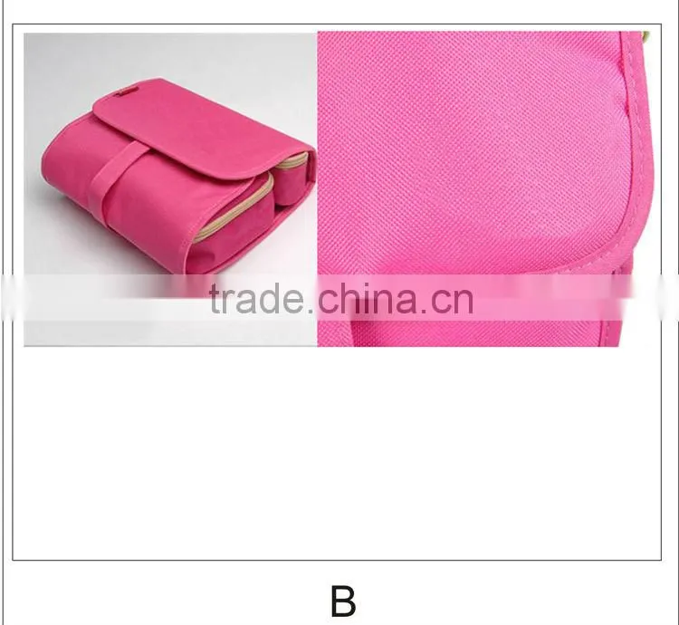 fold up makeup bag;portable Cosmetic Pouch;cosmetic bags with compartments