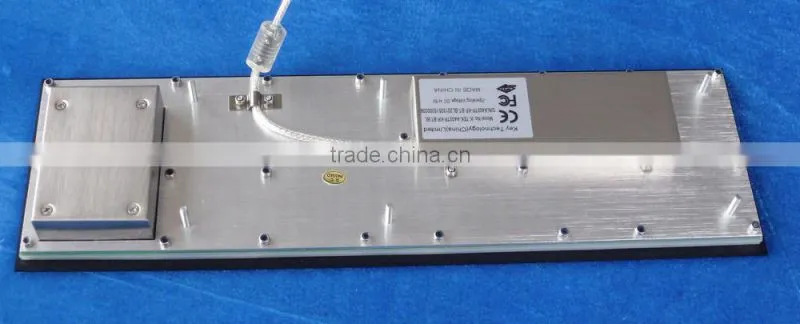 Black electroplated backlight metal keyboard with touchpad