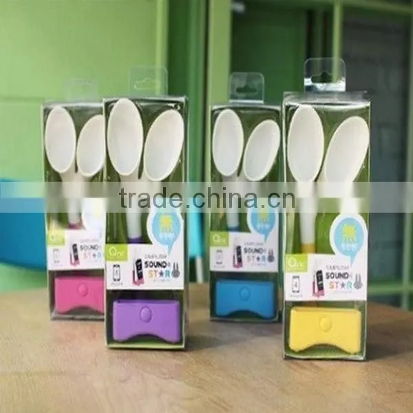 Cheap silicone loudspeaker/silicone mobile phone stand with speaker/silicone loudspeaker