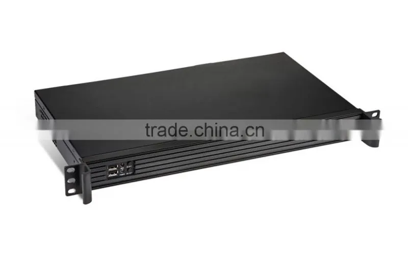 1U 19 inch standard industrial embedded chassis with Intel qual core i7-4790T 2.5G 2G/32G SSD,250 watts turbine cooling
