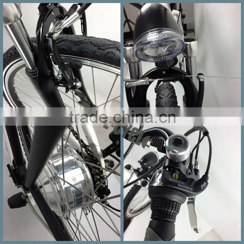 Alloy frame made in china 26inch cheap powerful easy rider electric city bike