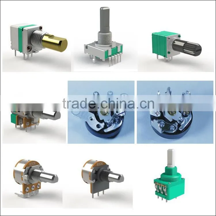 RS17-1rotary switch with solid round shaft solid flat shaft rotary switch rotary switch 4 pole 2section pins rotary switch