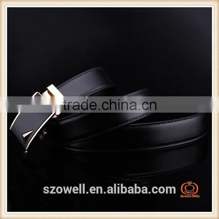 Black Leather Belt Pure Leather 100% Genuine Leather