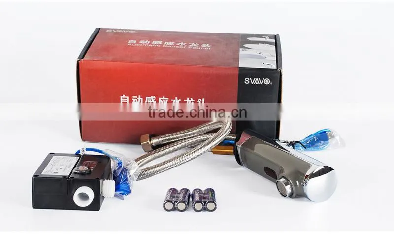 Hot sale! AA battery hotel water faucet, Refined pure alloy faucet V-AF5011