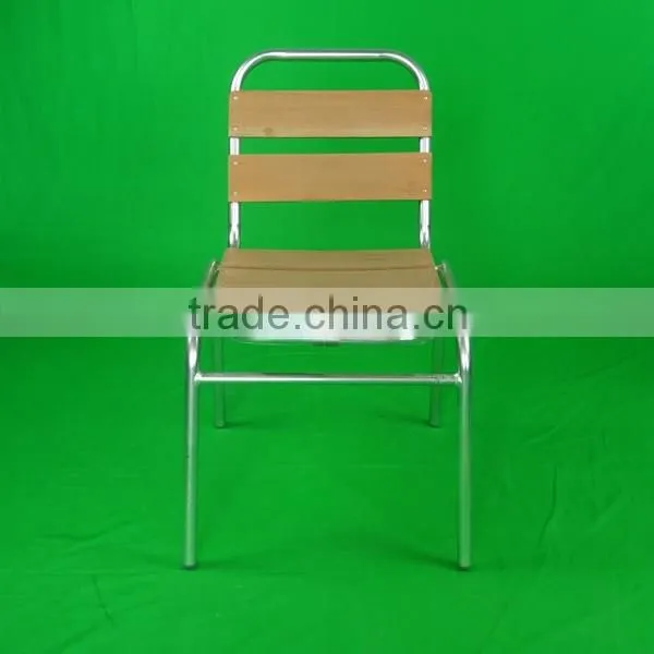 restaurant furniture aliminum modern design relaxing armless wooden dining chair yc055