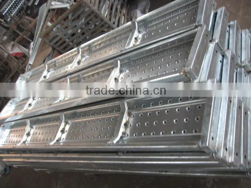 Q195 Galvainzed Scaffolding steel plank with hook