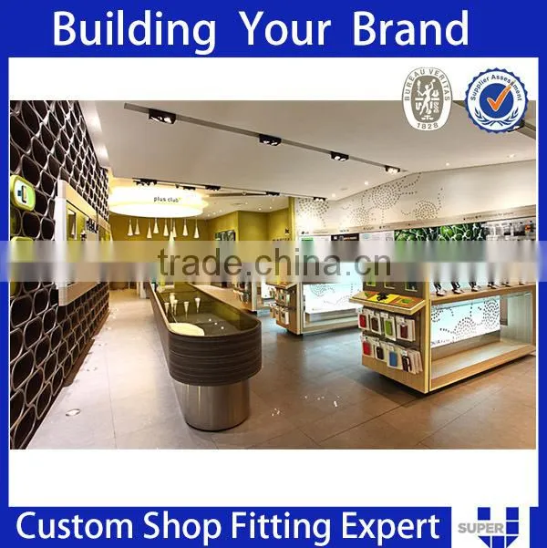 2016 Fantastic Mobile phone shop interior design furniture design for mobile shop