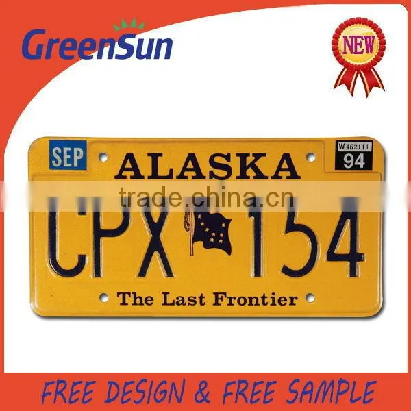 Wholesale Cheap Grade AAA metal tin license plate