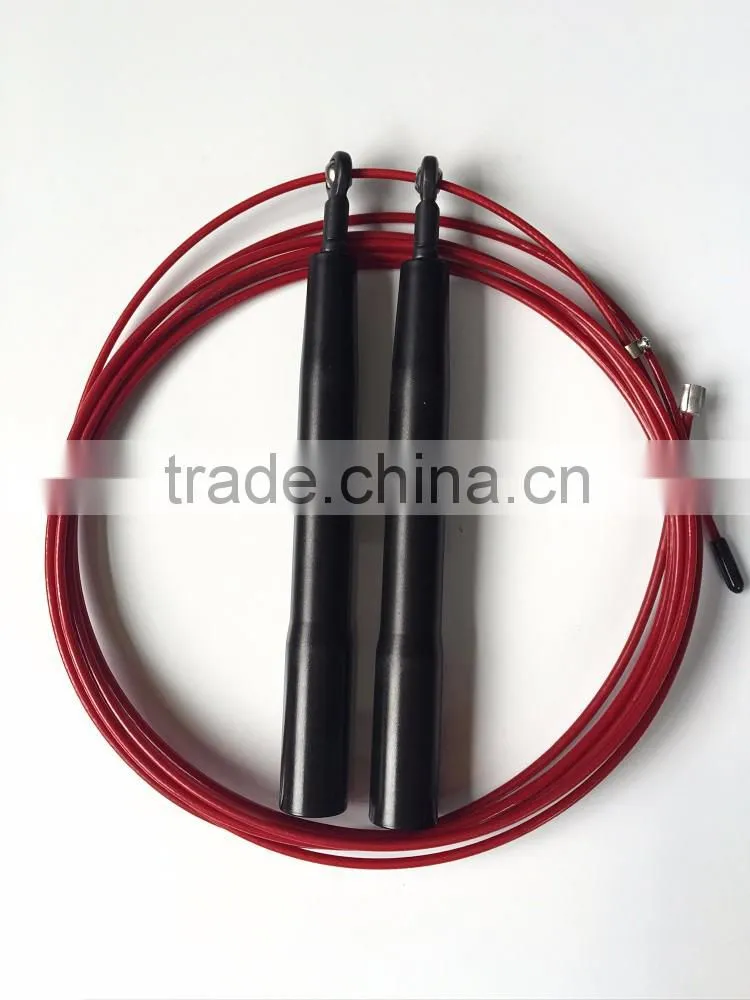 dynomaster Crossfit Cheap Adjustable Skipping Rope Cable Wire Speed Rope Handle Speed Jump Rope With Bearing