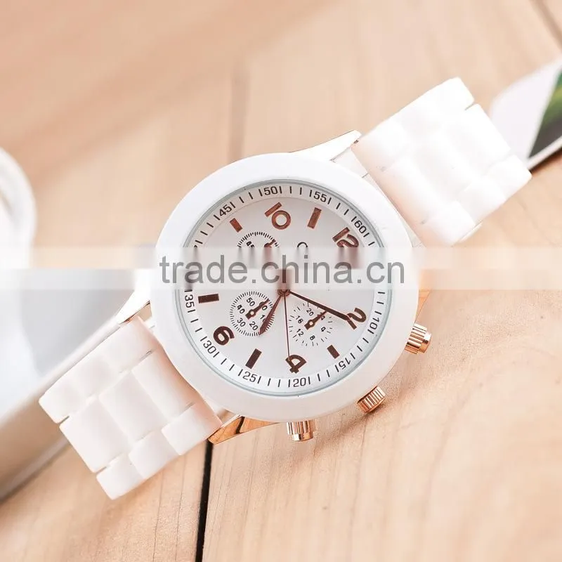 Fashion wirstwatch,silicon watch bracelet,many colors available