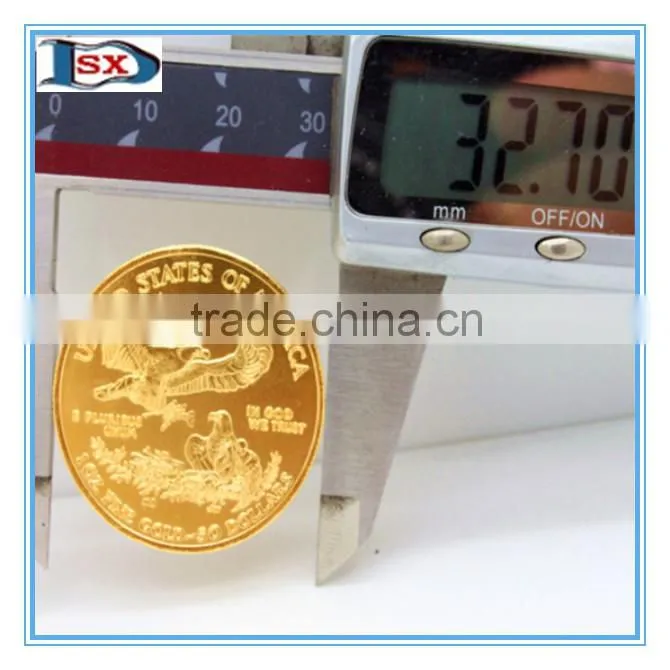.999 fine gold folk art style gold coin/high imitation 22karat souvenir use gold coin in stock