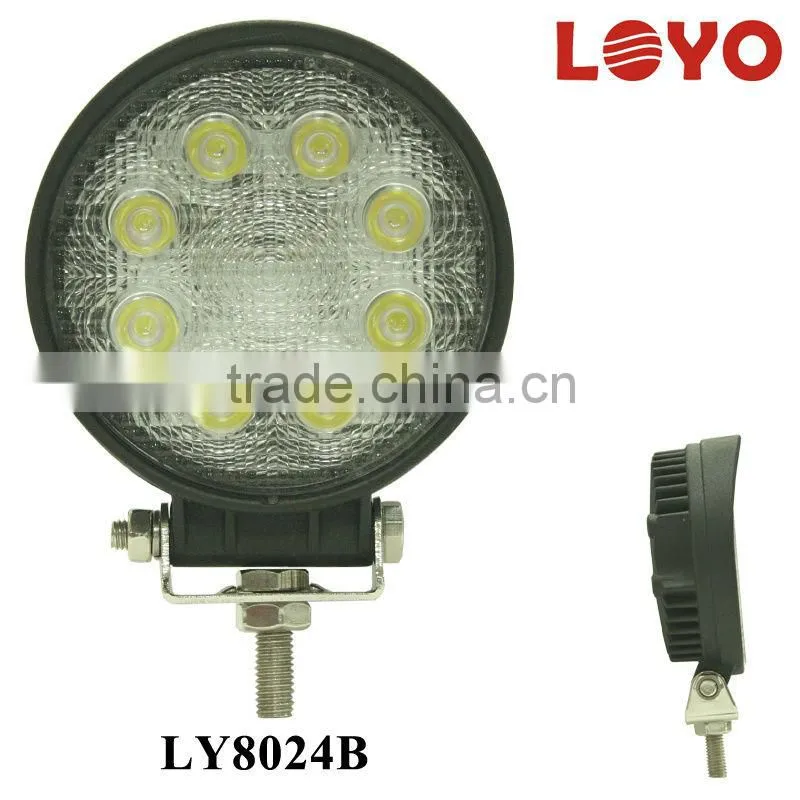 High intensity 24W LED Off-road Work Light Perfect waterproof Auto LED working lamp