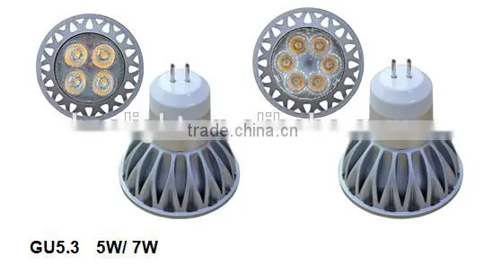hot sale mr16 7W 5W 230v lampe led gu5.3 with TUV GS