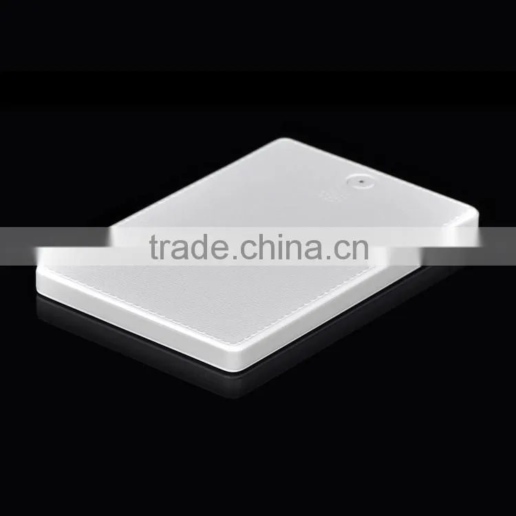 New products for 2016 credit card size power bank 3000mAh, external credit card powerbank with built in cable