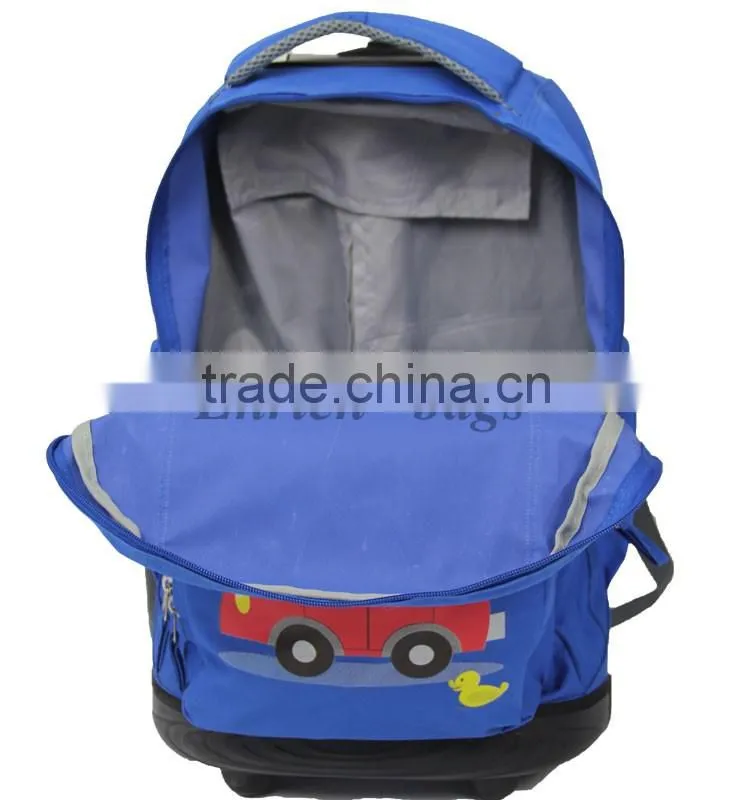 Enrich hot selling trolley backpack,newest schoolo trolley backpack with wheels