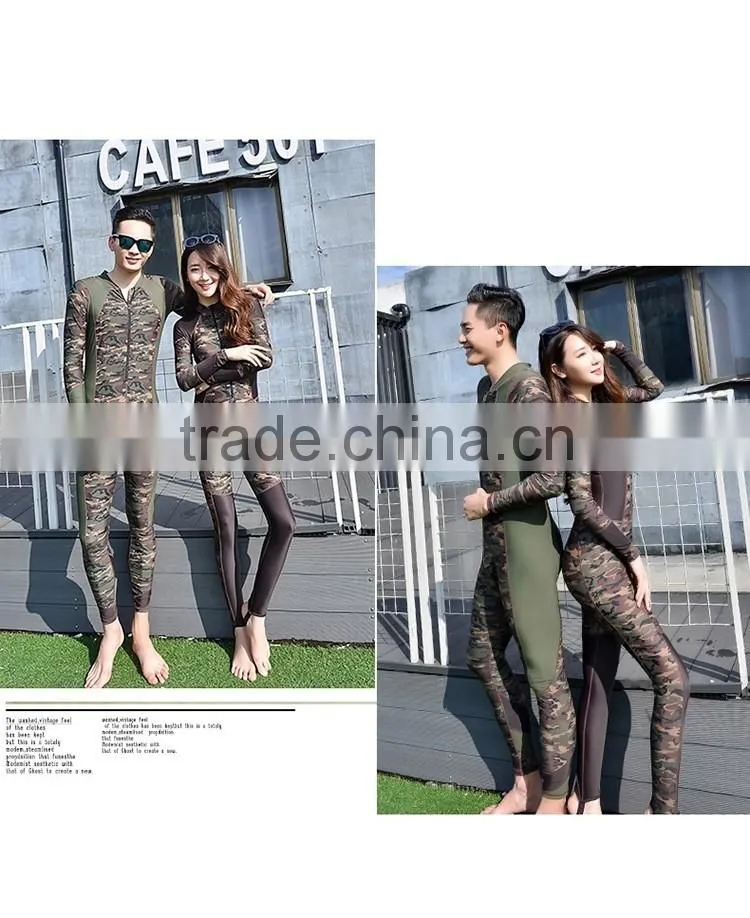 5mm Mens Spear Fishing Camo Scuba Dive Rash Guard 2 Piece Yamamoto Neoprene