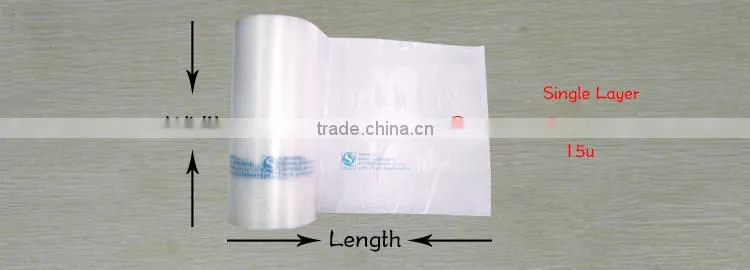 Supermarket custom wrap printing plastic bags