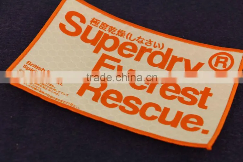 High performance laser cut custom woven patch woven badge