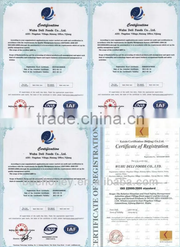 China Manufacturer Honey Syrup for India/Saudi Arabia