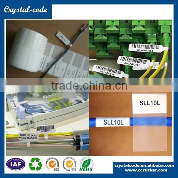 Eco-friendly vinyl tear proof factory price wrap wire label