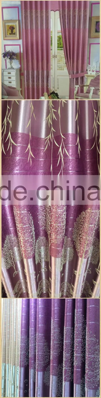 modern simple 100% polyester material flocked fabrics for blackout curtain/ sofa/cushion- silk like polyester material