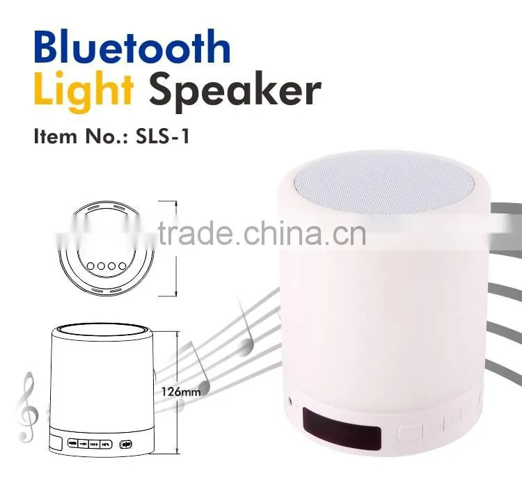 Wireless Audio Lamp Bluetooth Speaker with White LED Lamp Light for Computer or phone