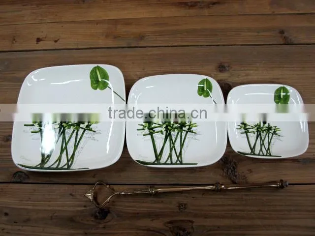 Wholesale Ceramic Three Layers Candy Plates Set for Party