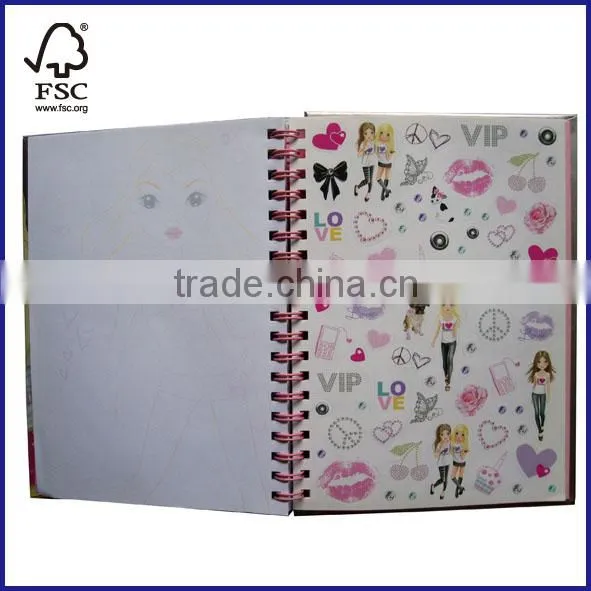 B5 double wire hardcover index notebook with card set
