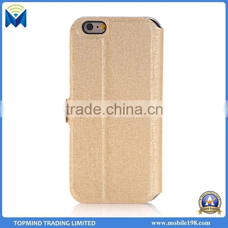 Factory Price for Samsung Galaxy S6 Edge Plus Book Style Leather Case with Dual Window View
