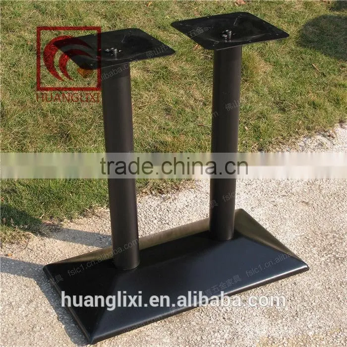 Factory direct special, wrought iron metal table legs, double-column steel table frame