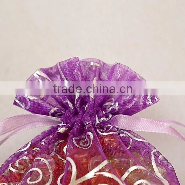 custom printed organza gift bag