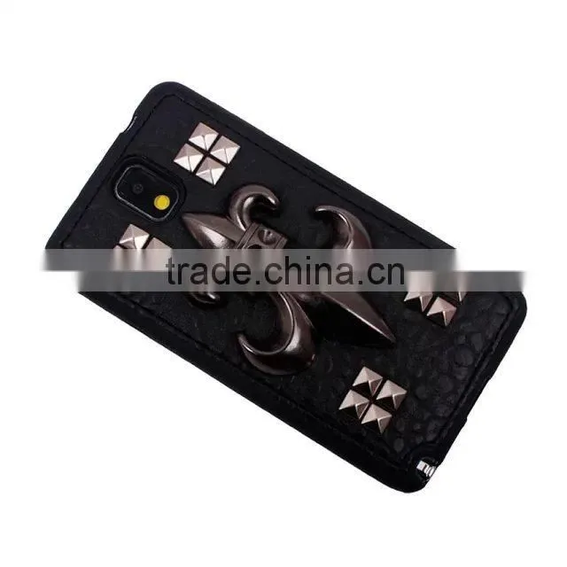 punk rivet skull tpu case for Iphone skull cover