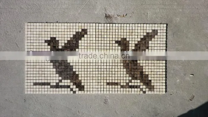 bird design round mosaic mosaic pictures pattern