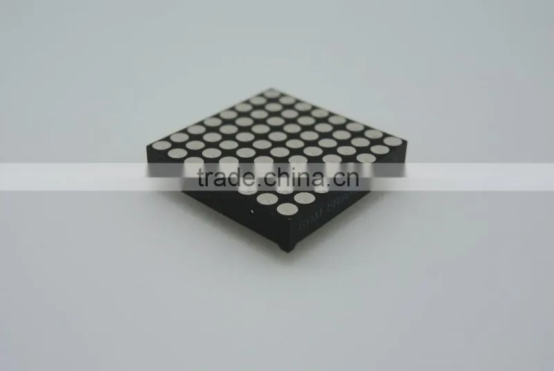 Rohs compliant red and green bi color 8*8 dots LED dot matrix display