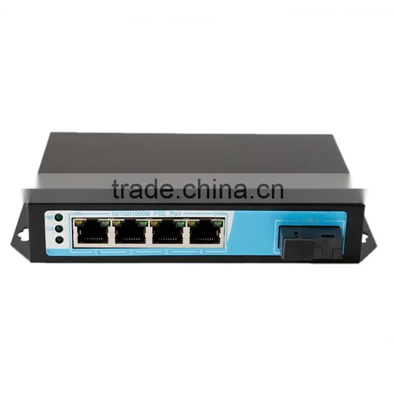 4 port gigabit poe switch for 1080P HD IP camera 4K UHD TV