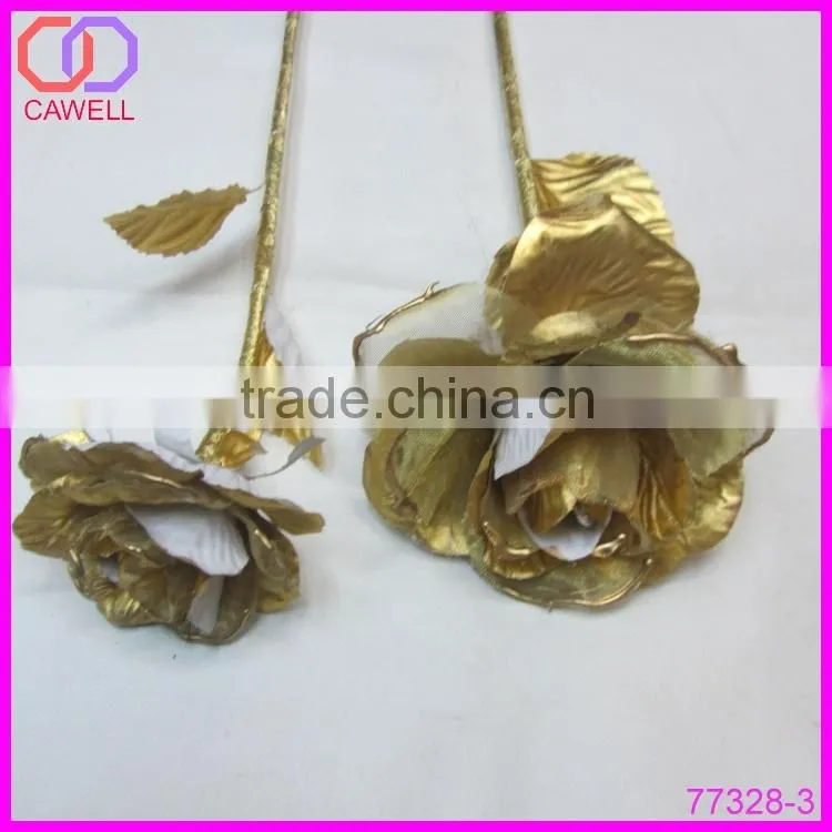 artificial gold foil rose