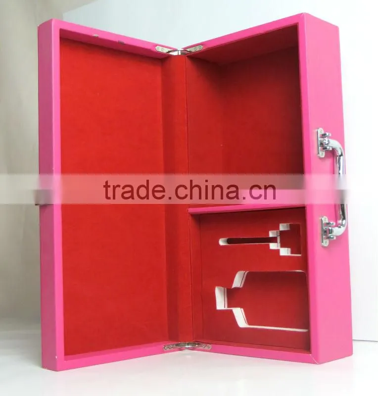 OEM Wine package luxury leather small wine packaging boxes,packaging boxes custom logo