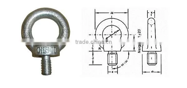 High Strength DIN 580 Lifting Eye Bolt