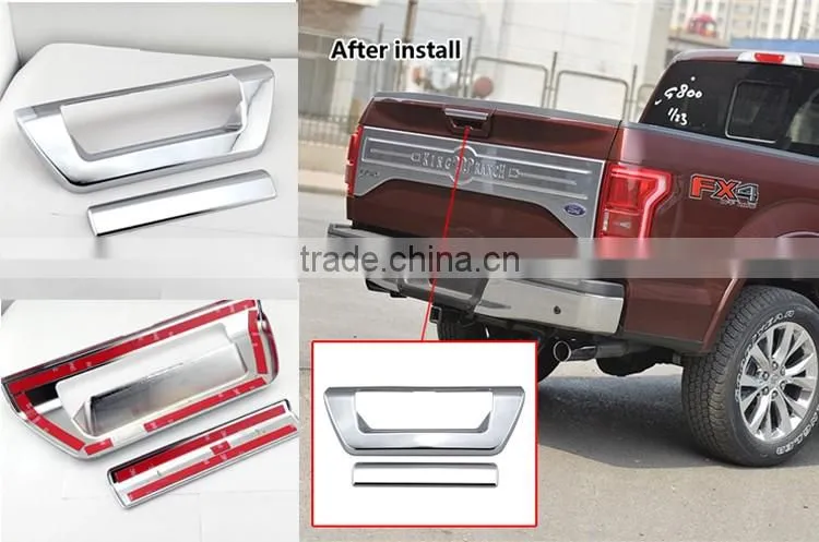 Chevrolet silverado accessories 3m tape chrome tailgate handle cover