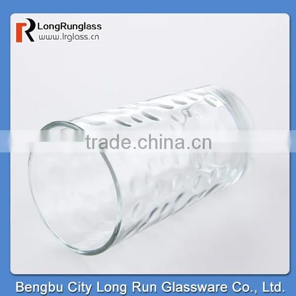 LongRun 450ml transparent raindrop fancy dirnking water glass/ juice mug