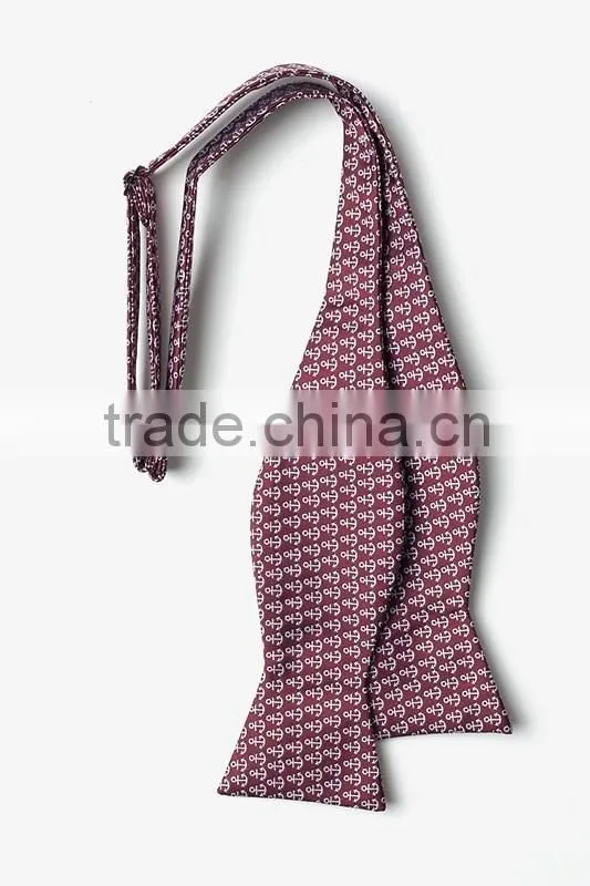 2016 special high quality solid plain satin woven polyester bow ties