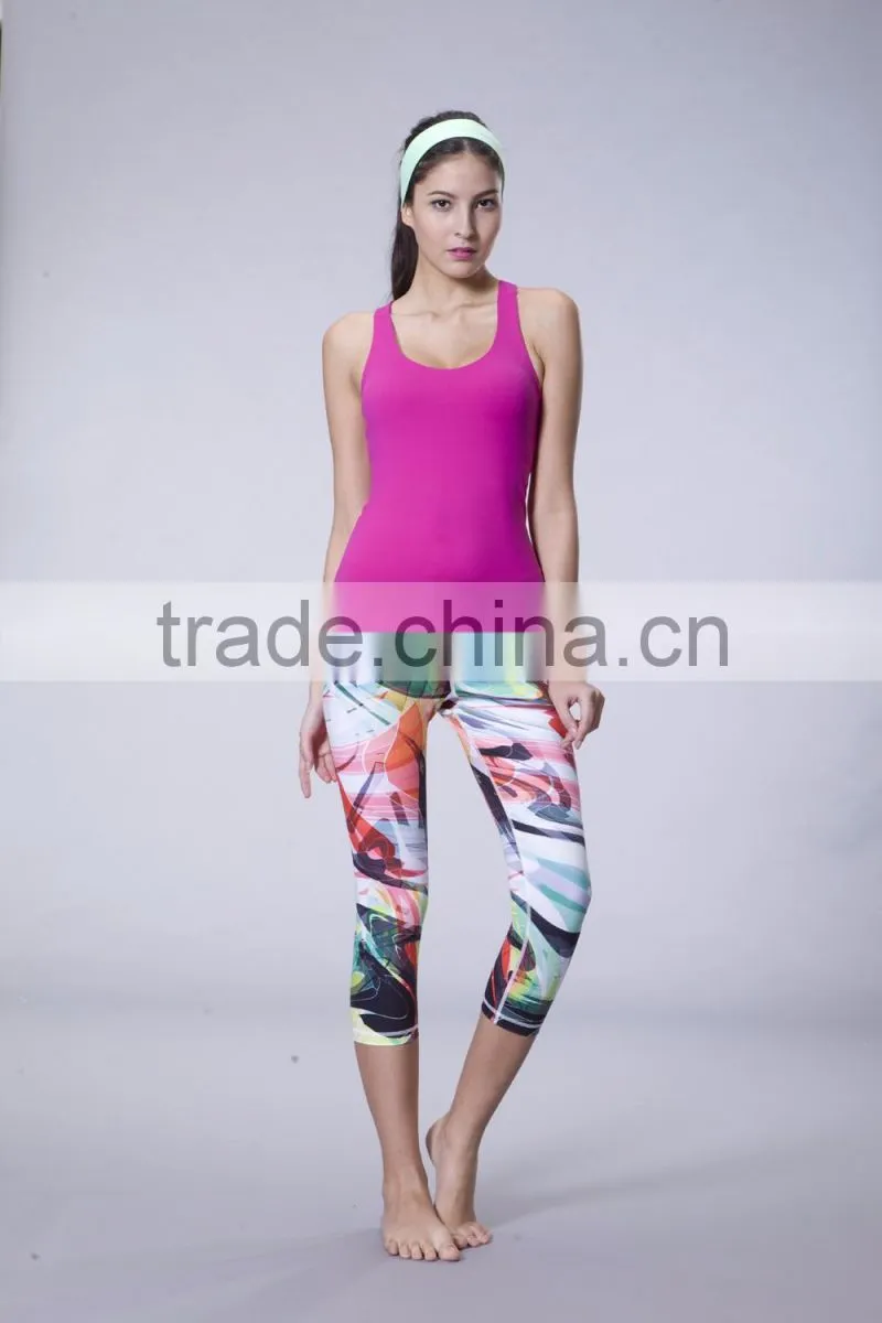 Custom Logo Women Yoga Gym Wear Workout Outfit Tank Top