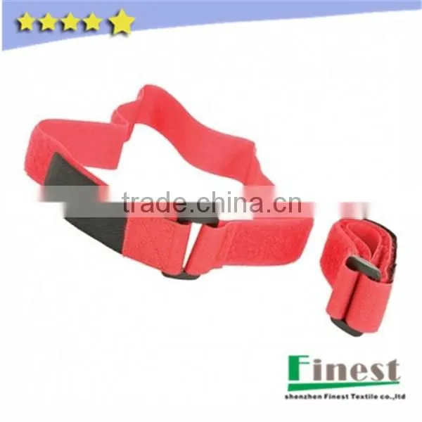 Nylon Material Hook and Loop Adjustable Strap with Buckle