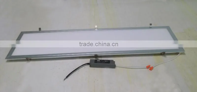 Silver AL frame super energy saving spring mounted 48w led panel 1200x30cm ceiling light