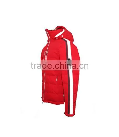 Top Quality red winter windproof waterproof mens ski coat